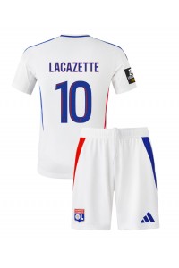 Olympique Lyonnais Alexandre Lacazette #10 Babytruitje Thuis tenue Kind 2024-25 Korte Mouw (+ Korte broeken)